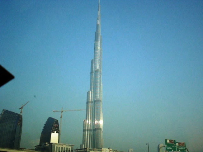 Burj Khalifa, Dubai, a tallest building in the world. 