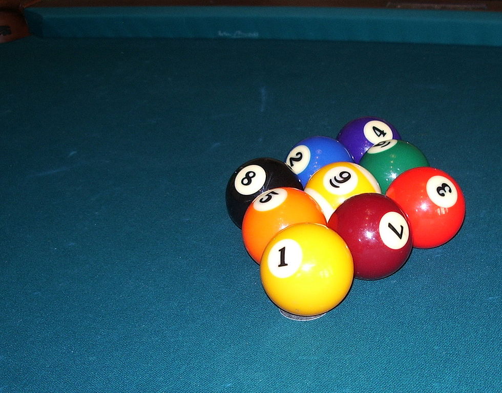 Nine balls