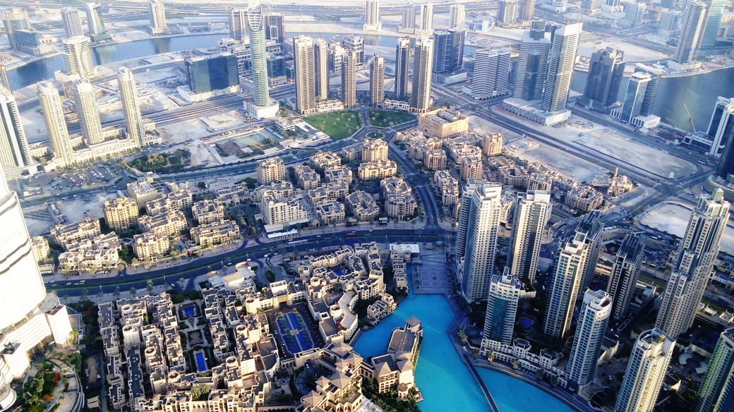 Dubai from top of Burj Khalifa