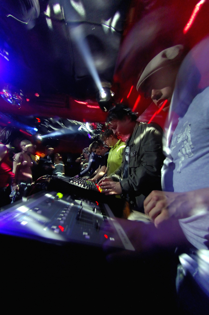 DJ Spinning the tracks