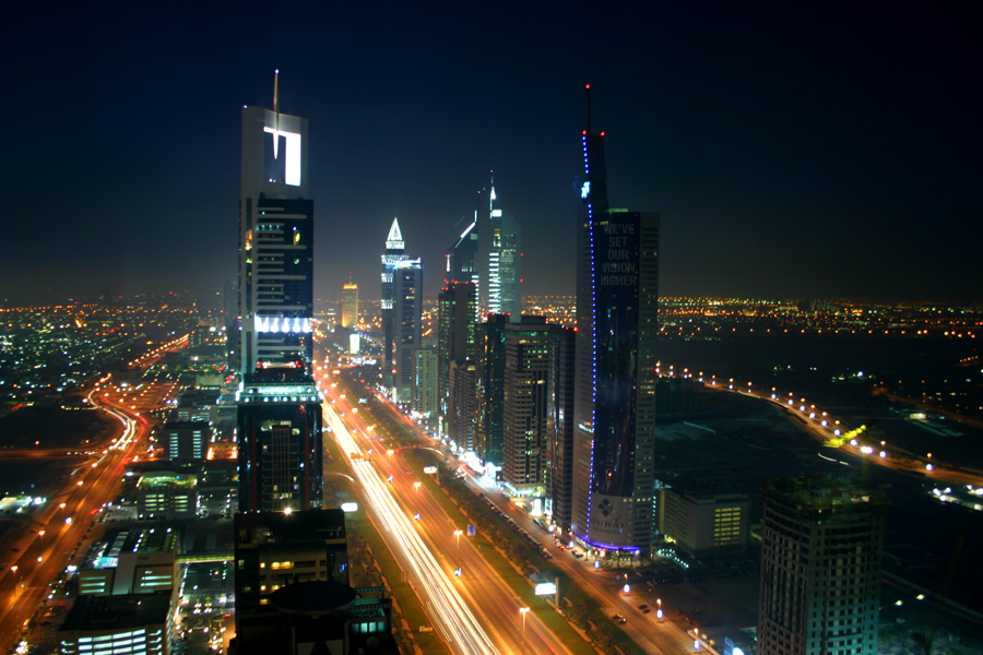 Dubai at night