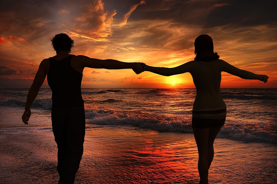 couple on a beach