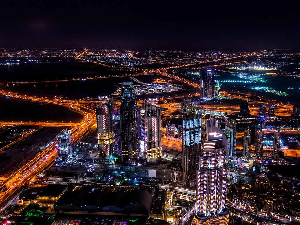 Dubai at night