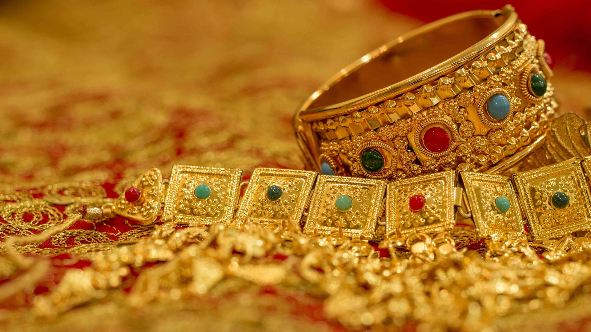 dubai, gold souk, jewellery