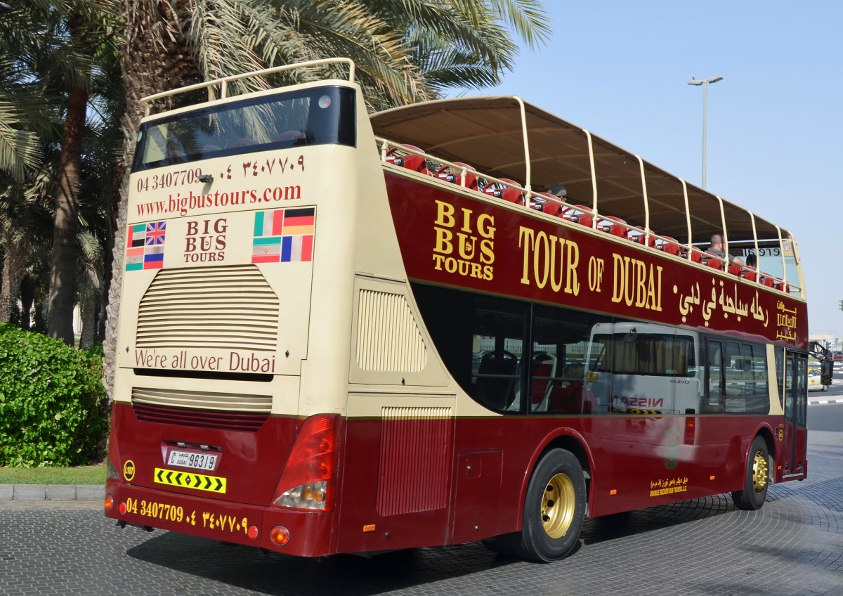 dubai, tourism, bus