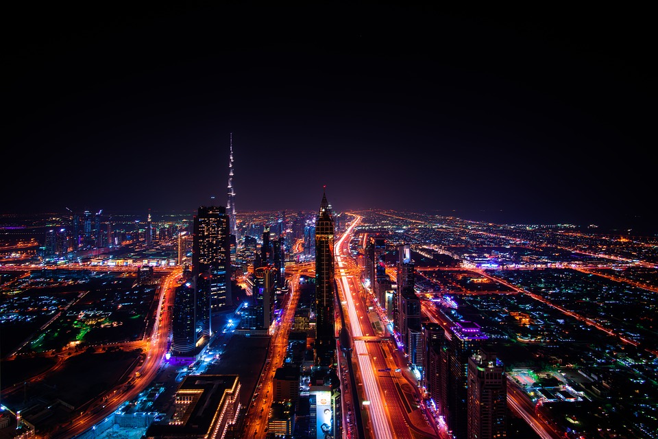 Dubai at night