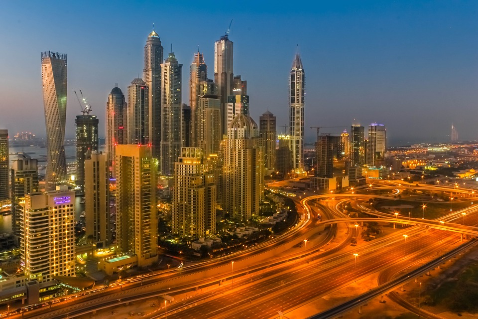 Dubai at night