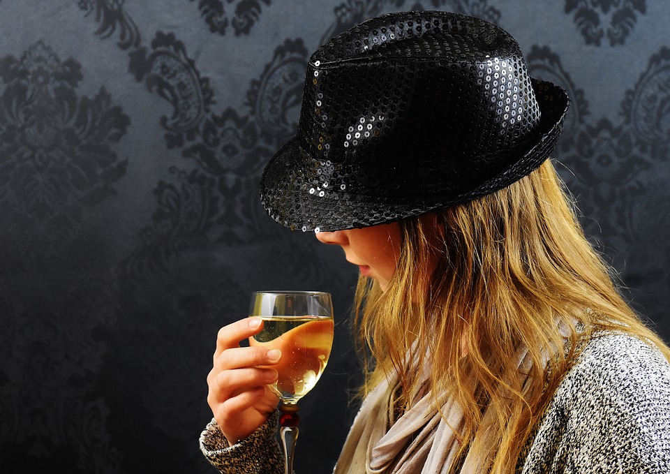 woman wine
