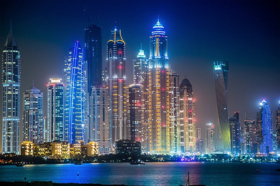 Dubai at night