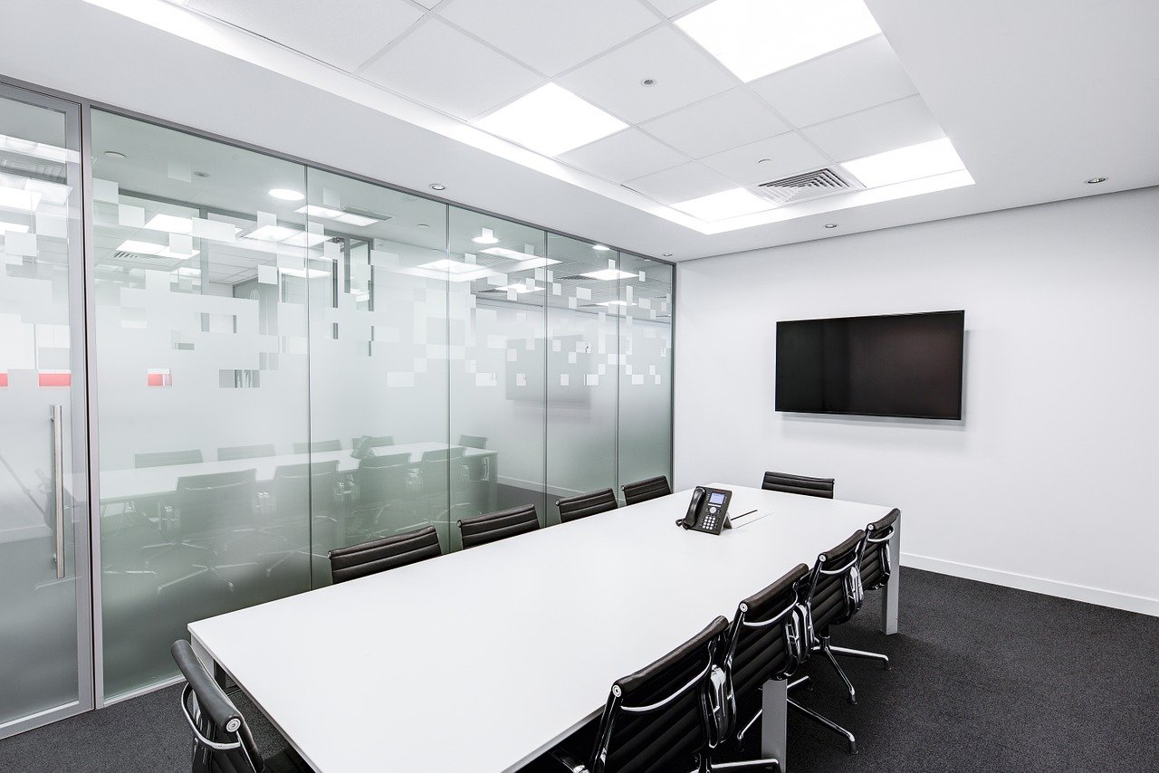 Empty meeting room