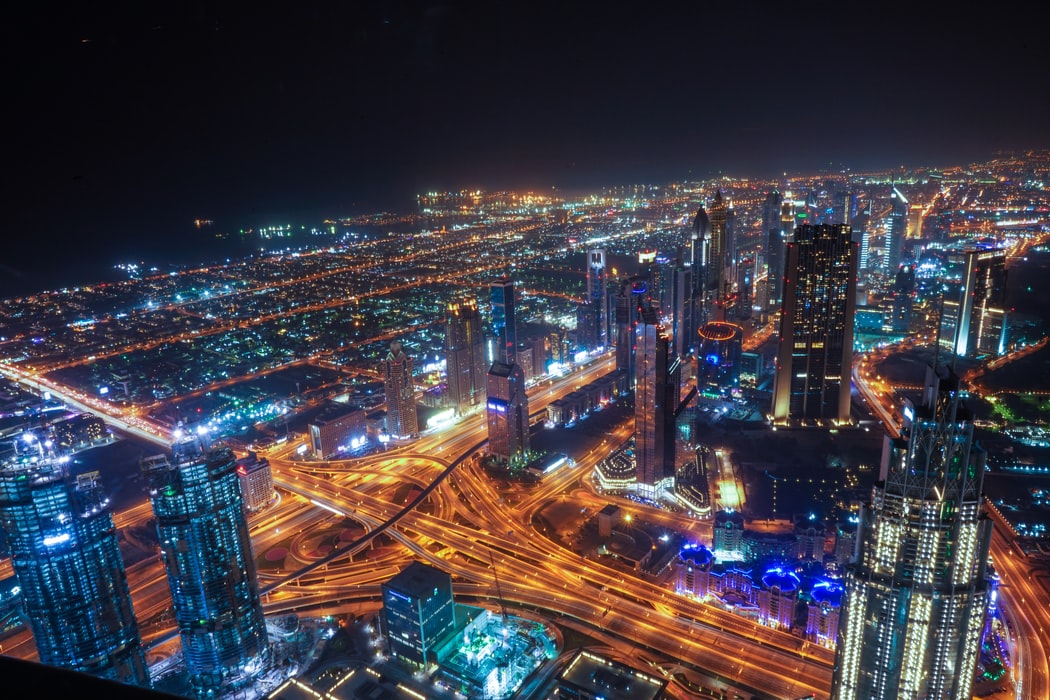 Dubai at night