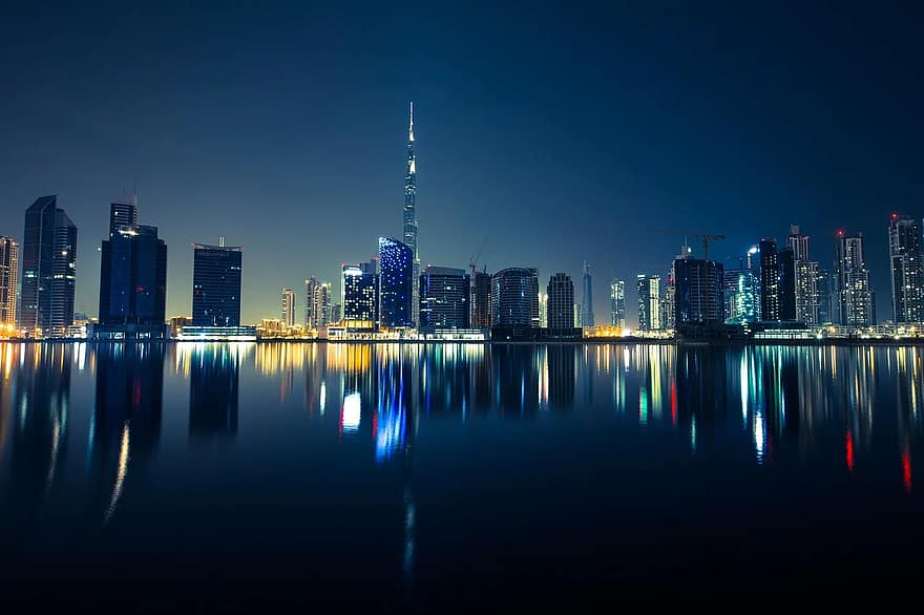 Dubai at night