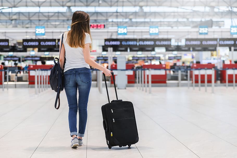 woman at the airport