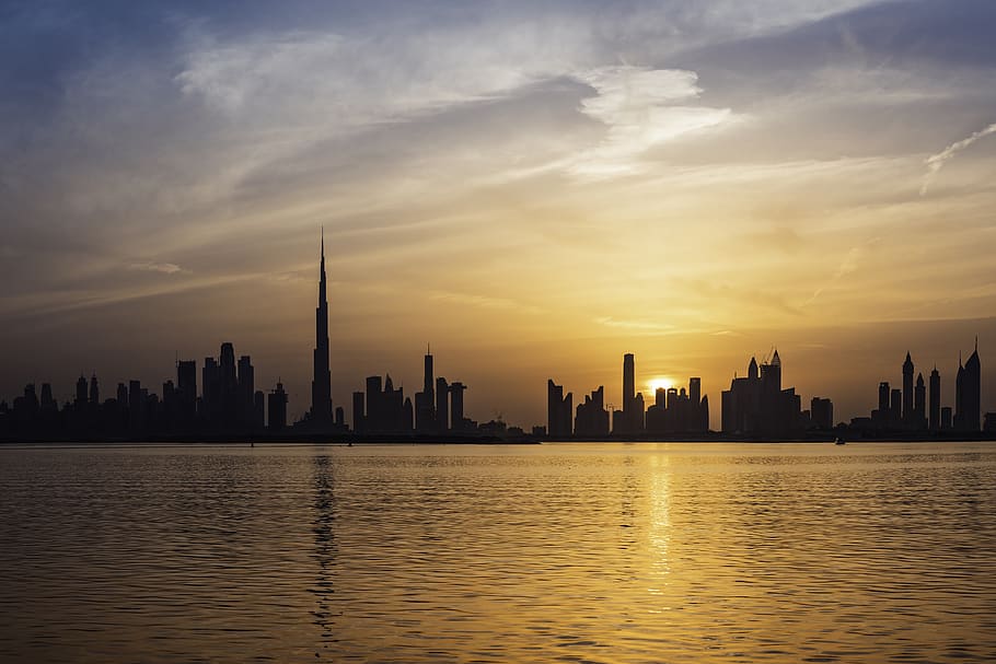 Dubai skyline and Burj Khalifa