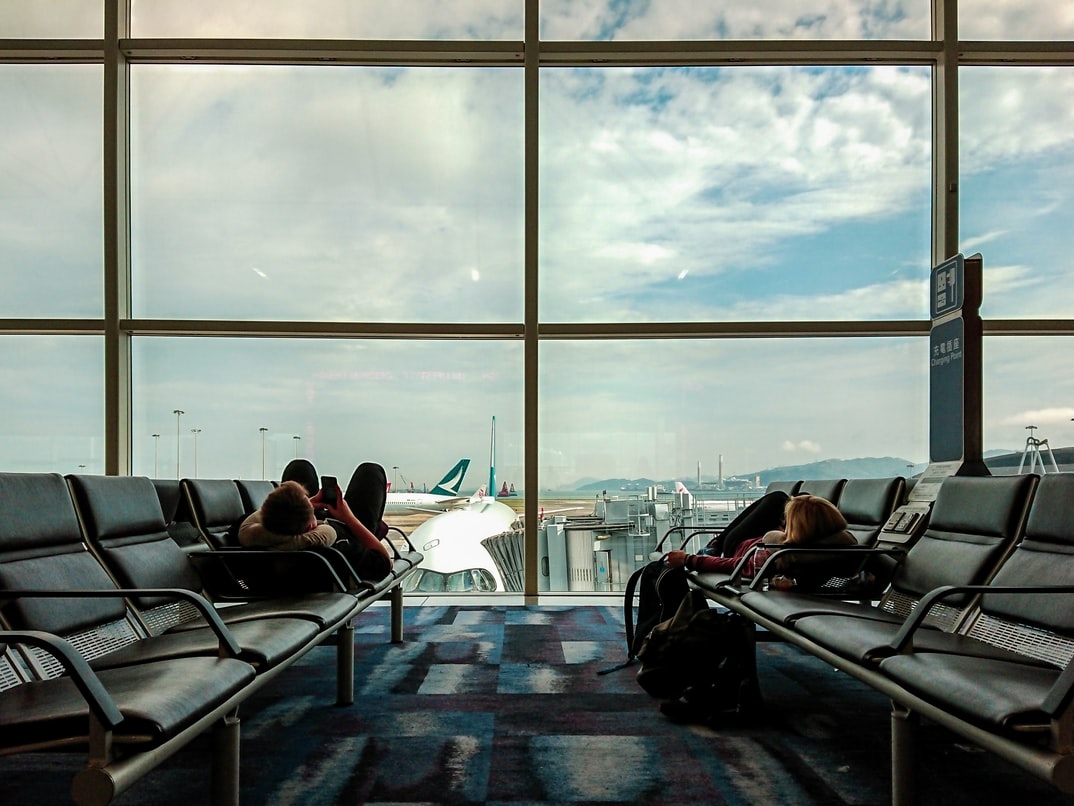 Passengers at airport