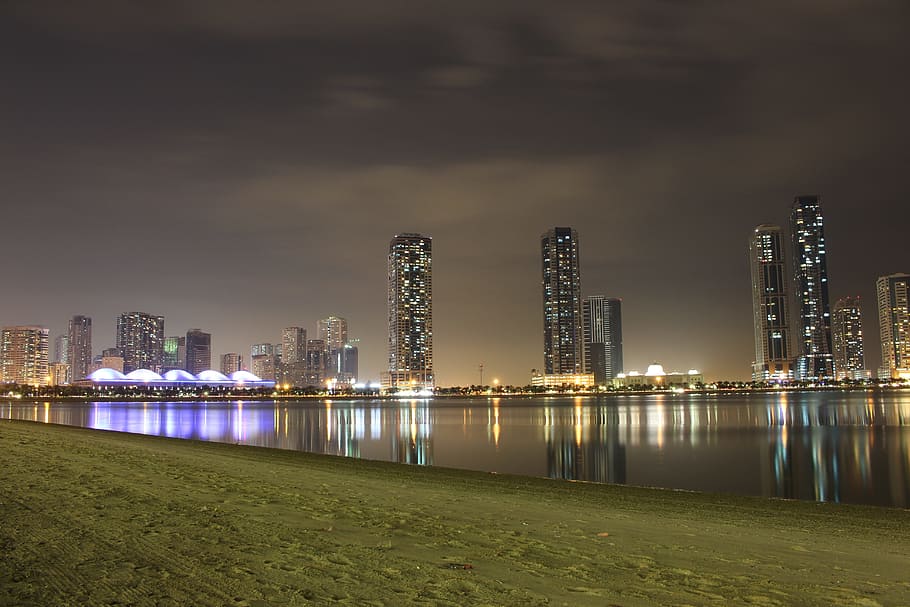 Sharjah at night
