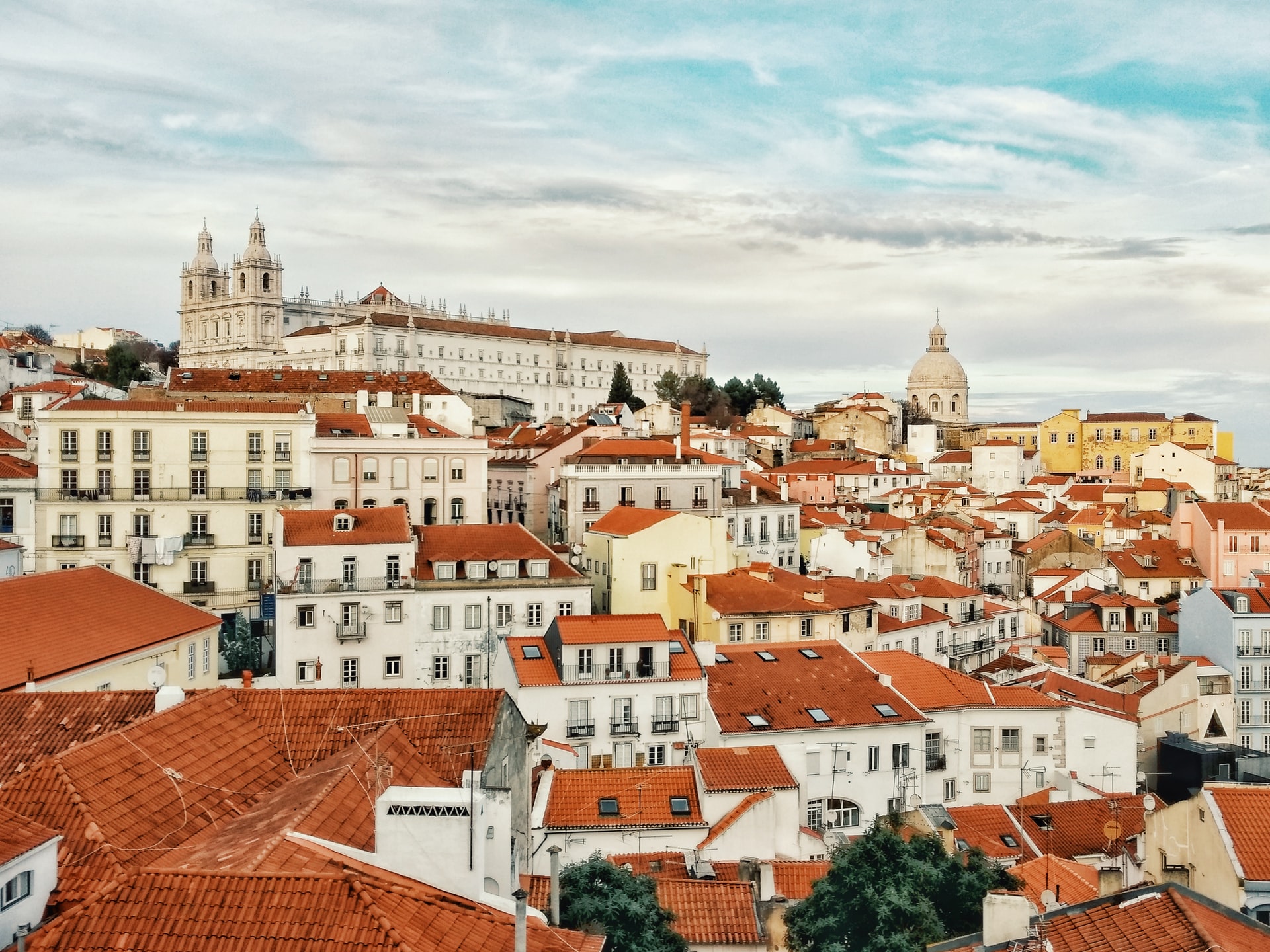 Looking out over Alfama Lisbon
