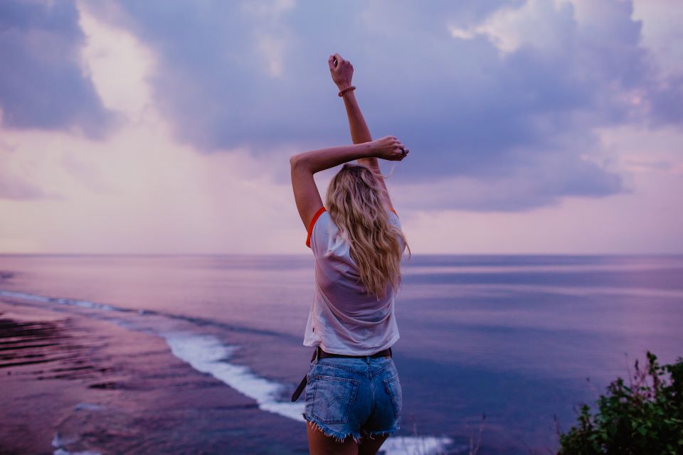 woman on beach