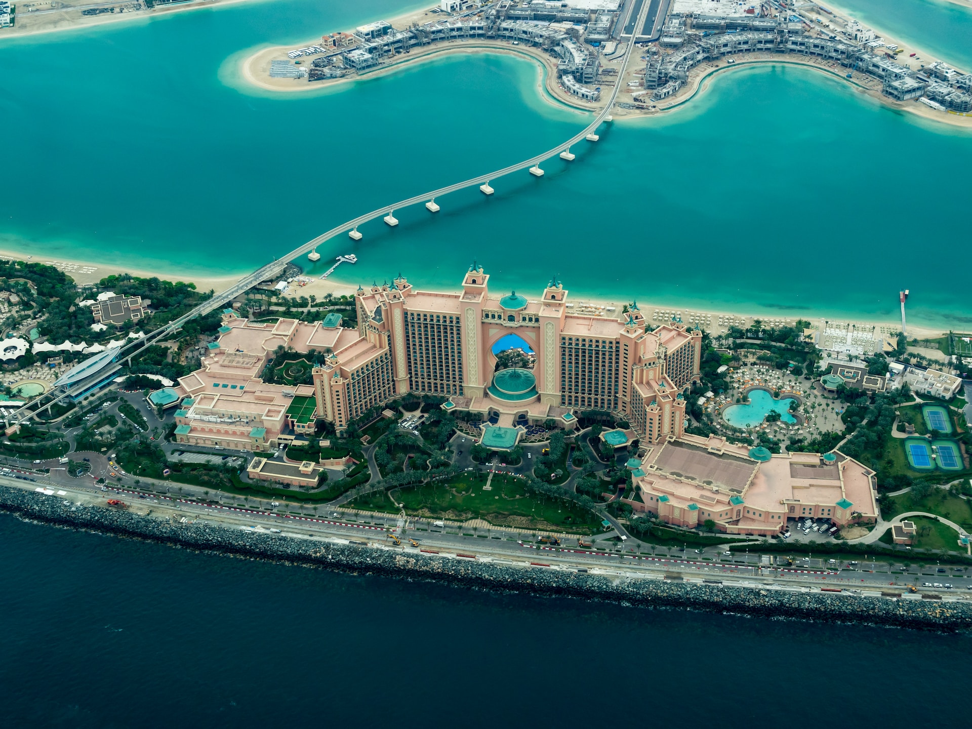 Dubai aerial view