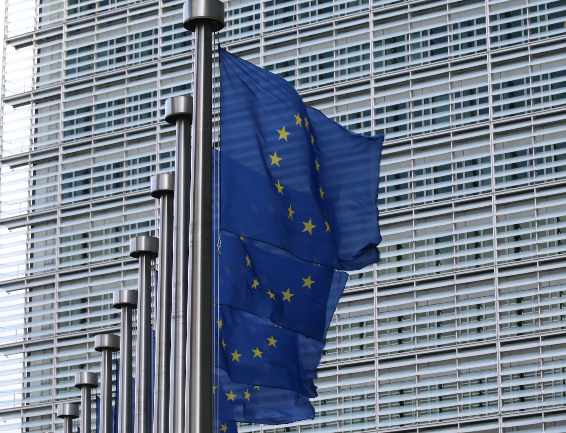 EU flag. Relocation to EU with Union Permits