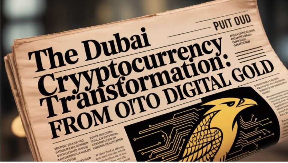 News about crypto in a newspaper