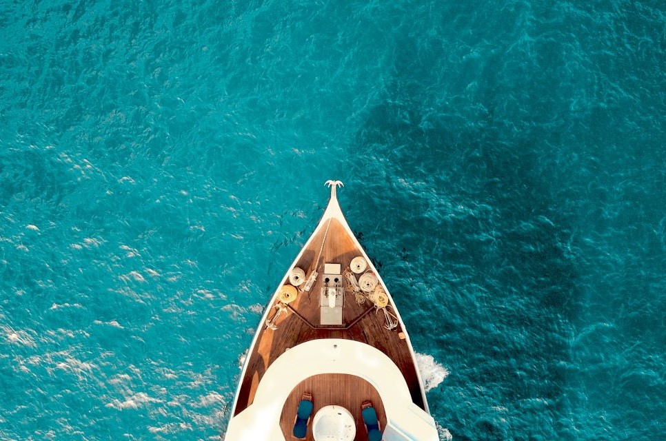 Yacht in water